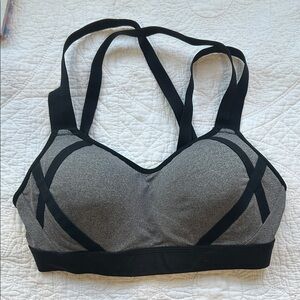 Power shape Women's Black and Gray Sports Bra. NEW!!!